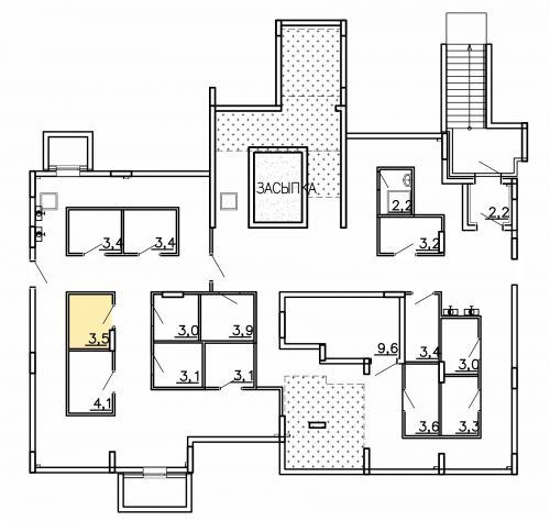 Кладовки, 3.5 м²