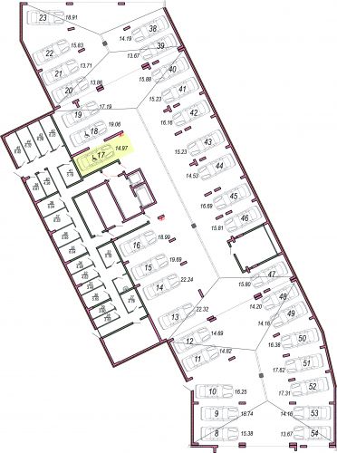 Машиноместа, 15 м²