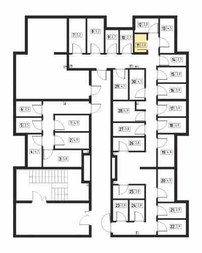 Кладовки, 2 м²