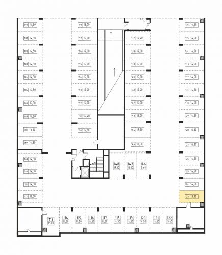 Машиноместа, 13.3 м²