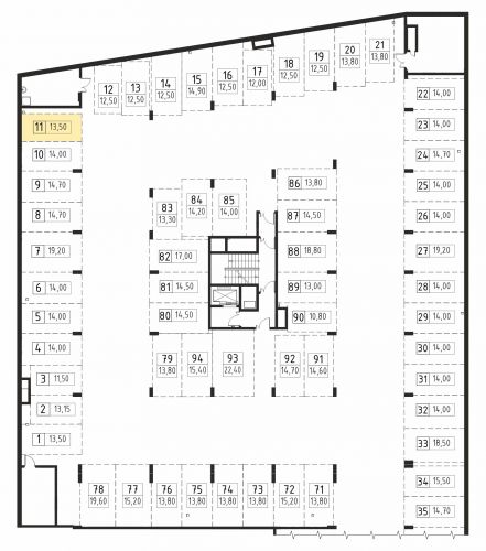 Машиноместа, 13.5 м²