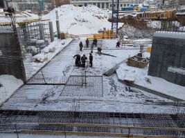 Монолитные работы, монтаж коммуникаций