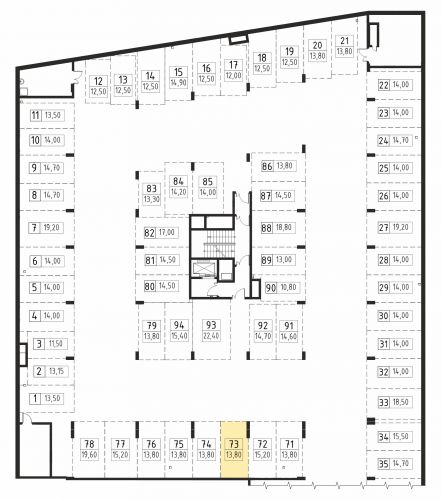 Машиноместа, 13.8 м²