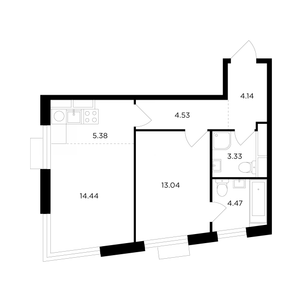 2 комнаты до 49.33