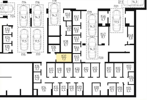 Кладовки, 7.2 м²