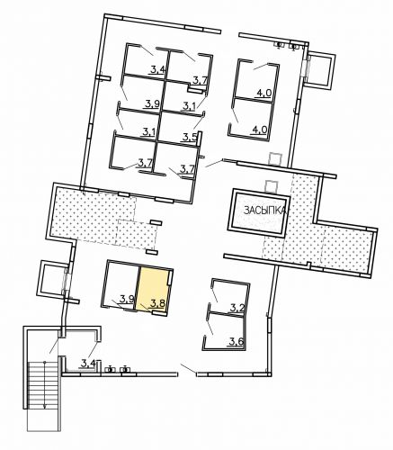 Кладовки, 3.8 м²
