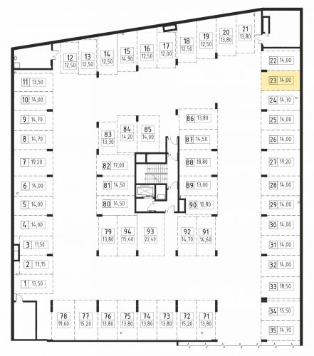 Машиноместа, 14 м²