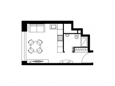 1-комнатная квартира 25 м²