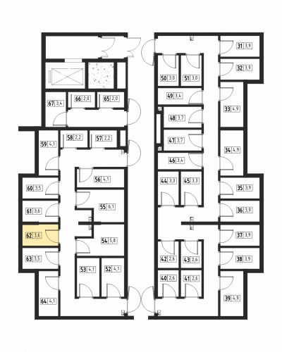 Кладовки, 3.6 м²