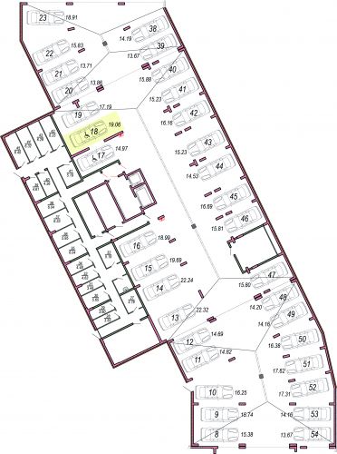 Машиноместа, 19.1 м²