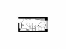 1-комнатная квартира 19,5 м²