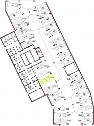Машиноместа, 22.2 м²