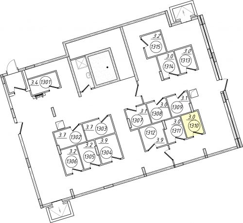 Кладовки, 3 м²