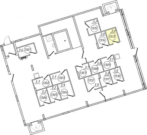 Кладовки, 3 м²