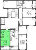1-комнатная квартира 24,9 м²