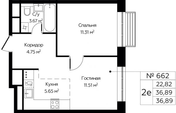 2 комнаты до 36.89