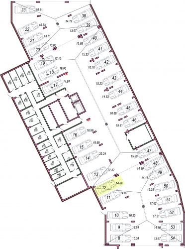 Машиноместа, 14.7 м²