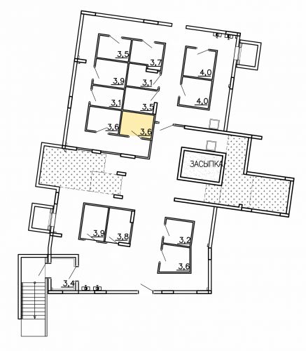 Кладовки, 3.6 м²