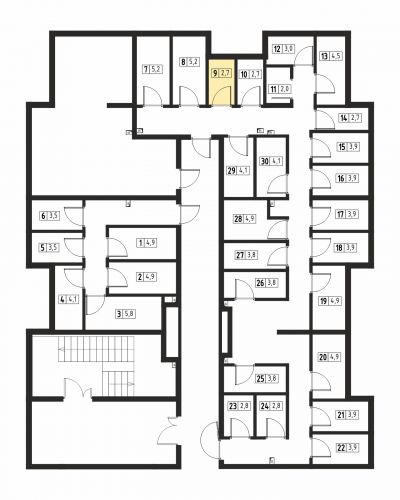 Кладовки, 2.7 м²