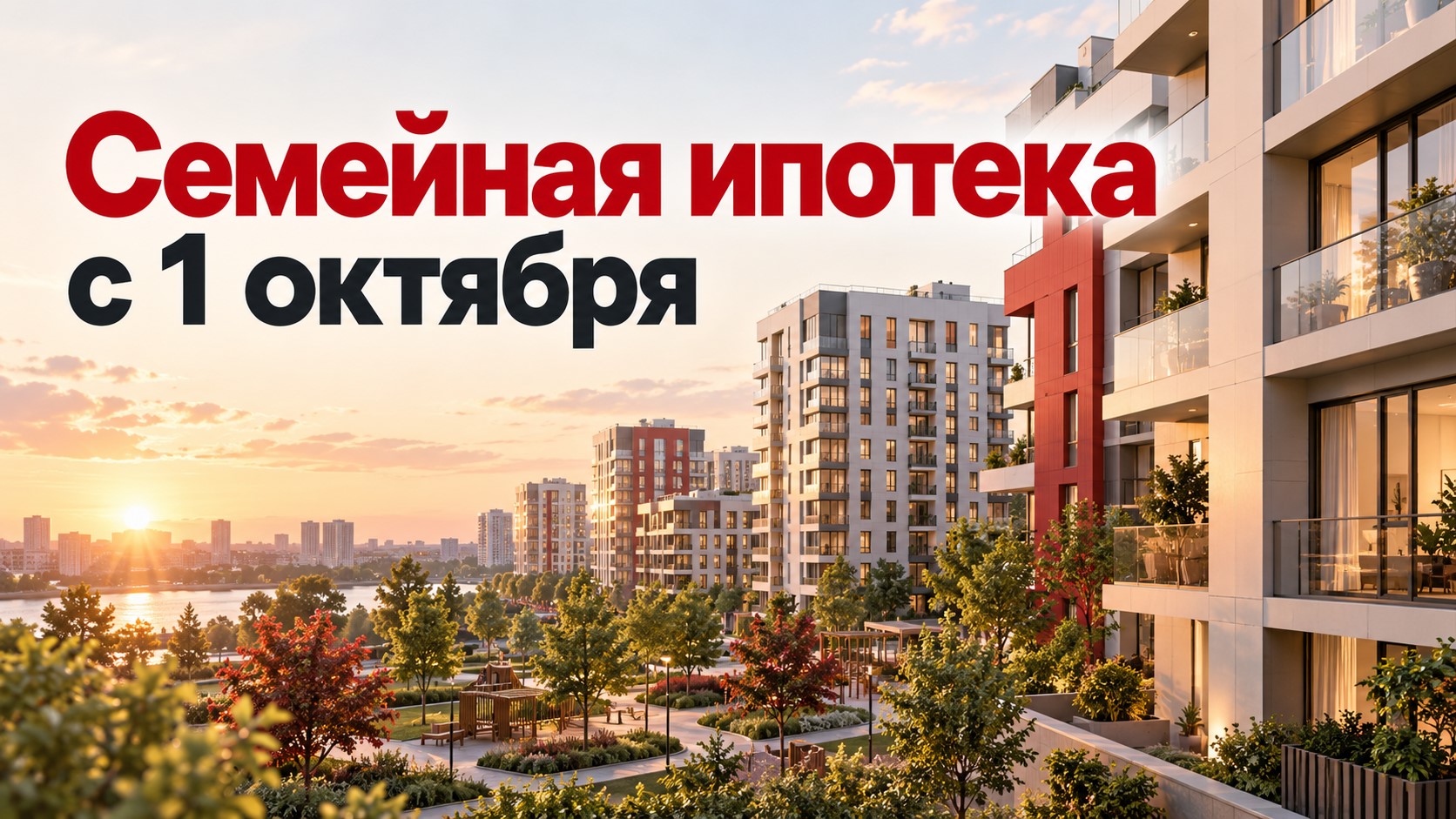 Шесть дней до новой ипотеки: почему семьям с одним или двумя детьми квартиру выгоднее покупать до 1 октября