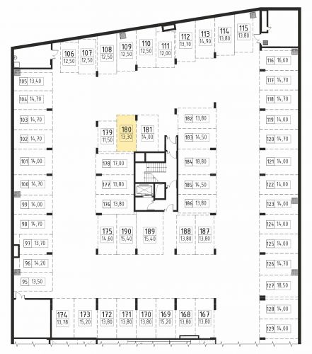 Машиноместа, 13.3 м²