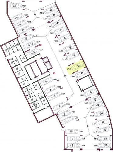 Машиноместа, 16.7 м²