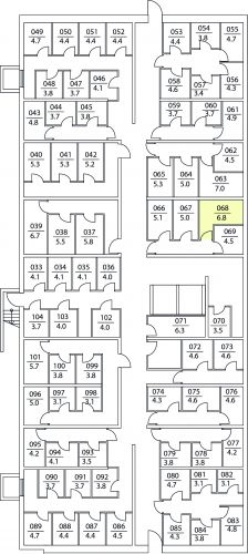Кладовки, 6.8 м²