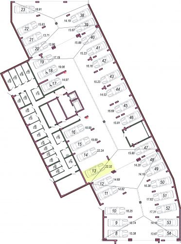 Машиноместа, 22.3 м²