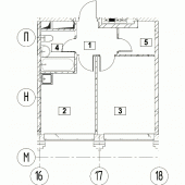 1-комнатная квартира 34,41 м²