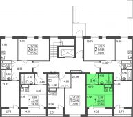 1-комнатная квартира 25,46 м²