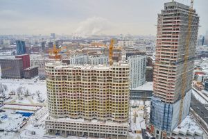 Корпус 10: монолитные работы, кладка стен