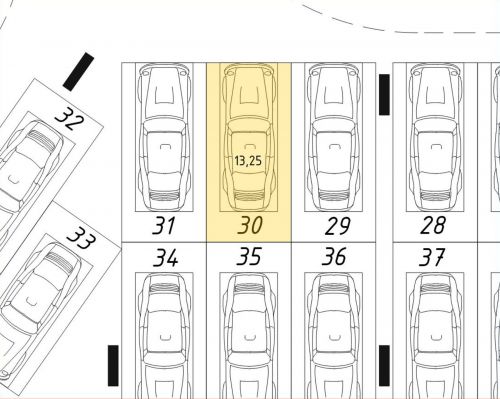 Машиноместа, 13.25 м²