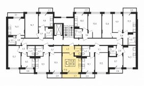 1-комнатная квартира 25,8 м²