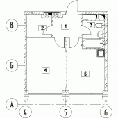 1-комнатная квартира 35,28 м²