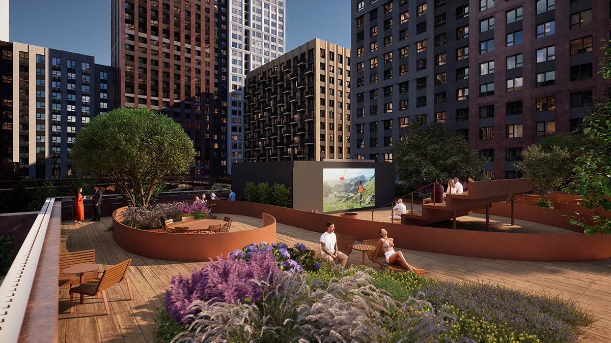 В Москве появился новый тренд — новостройки с летними кинотеатрами