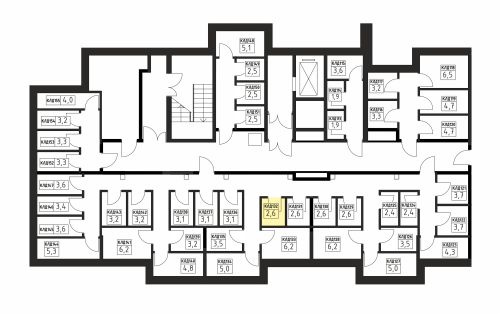 Кладовки, 2.6 м²