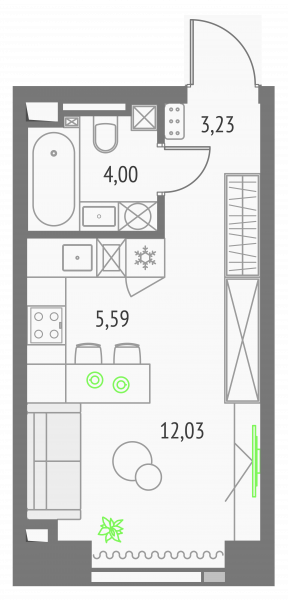 Студия до 24.85