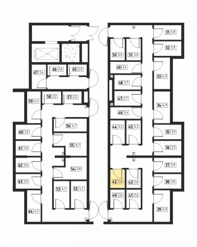 Кладовки, 2.6 м²