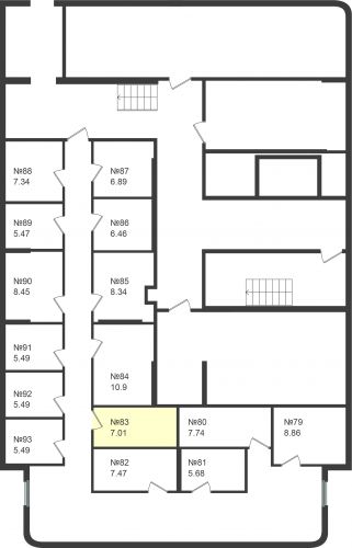 Кладовки, 7.01 м²