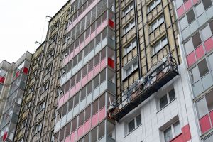 Фасадные работы, монтаж коммуникаций