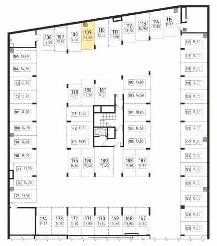 Машиноместа, 12.5 м²