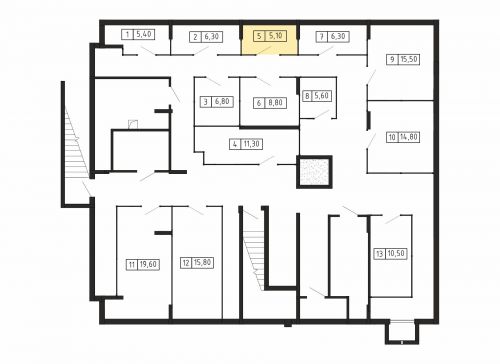 Кладовки, 5.1 м²