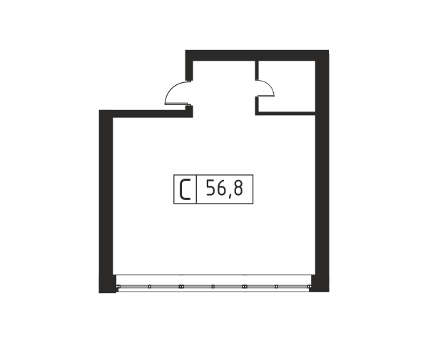 Студия до 56.8