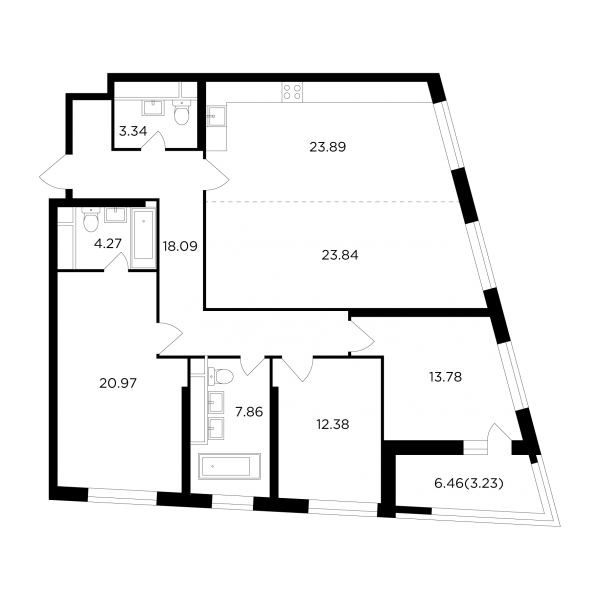 4 комнаты до 131.65