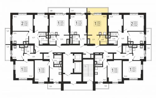 Студия, 30.4 м²
