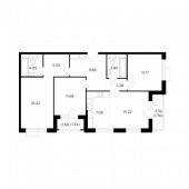 4-комнатная квартира 90,09 м²