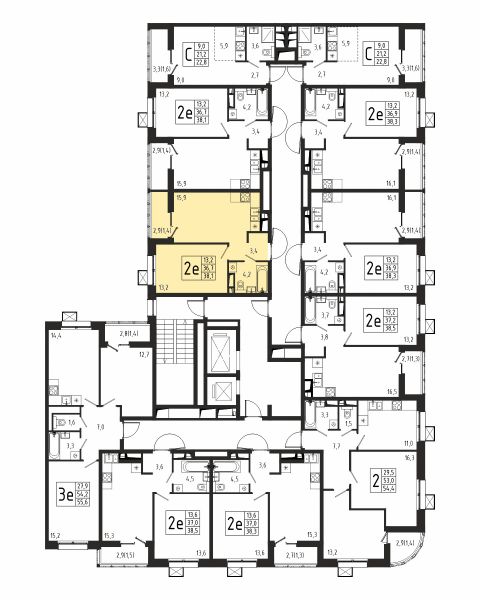 1 комната до 38.1