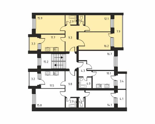 Многокомнатная, квартира, 135.7 м²