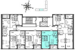 1-комнатная квартира 38,9 м²