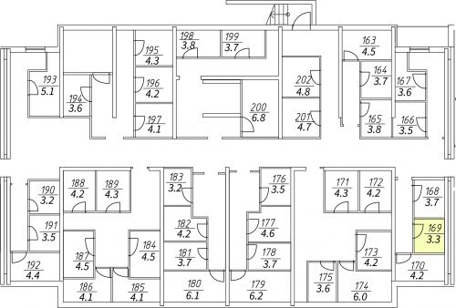 Кладовки, 3.3 м²
